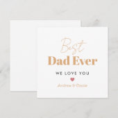 Beste vader ooit feestdagenkaart (Voorkant / Achterkant)