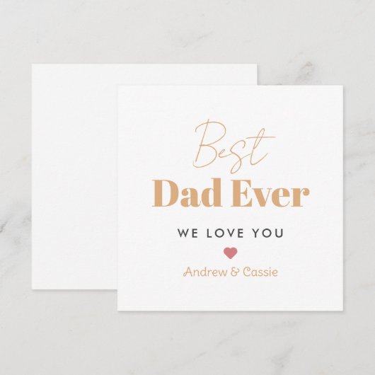 Beste vader ooit feestdagenkaart (Voorkant / Achterkant)