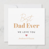 Beste vader ooit feestdagenkaart (Voorkant)
