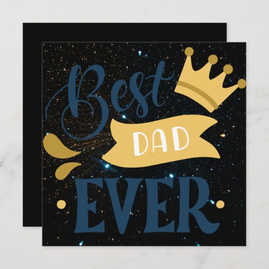 Beste vader ooit feestdagenkaart (Voorkant / Achterkant)