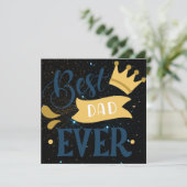 Beste vader ooit feestdagenkaart (Staand voorkant)