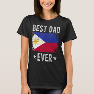 Beste vader ooit Filippijnse vlag Beste Filippijns T-shirt