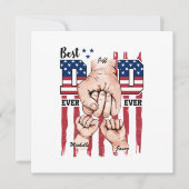 Beste vader ooit - Fist Bump USA Flag - 2 Kinder (Voorkant)