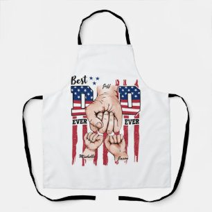 Beste vader ooit - Fist Bump USA Flag - 2 Kinder Schort