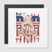 Beste vader ooit - Fist Bump USA Flag - 3 Kinder (Voorkant / Achterkant)