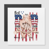 Beste vader ooit - Fist Bump USA Flag - 4 Kinder (Voorkant / Achterkant)