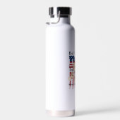 Beste vader ooit - Fist Bump USA Flag - 4 Kinder Waterfles (Rechts)