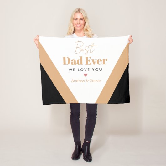Beste vader ooit fleece deken (In situ)
