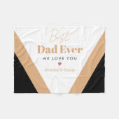 Beste vader ooit fleece deken (Voorkant (Horizontaal))