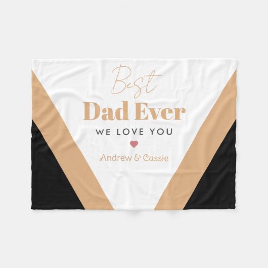 Beste vader ooit fleece deken (Voorkant (Horizontaal))
