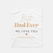 Beste vader ooit fleece deken (Voorkant)