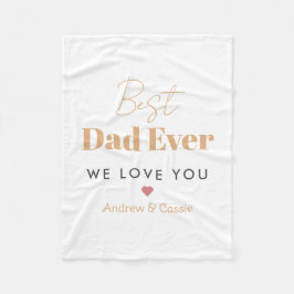 Beste vader ooit fleece deken
