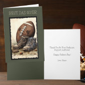 Beste vader ooit Football Custom Vaderdag Kaart