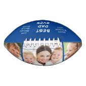 Beste vader ooit Foto aangepast Blauw American Football (Voorkant)