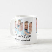 Beste Vader Ooit Foto Brief Koffiemok (Voorkant links)