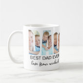 Beste Vader Ooit Foto Brief Koffiemok (Links)