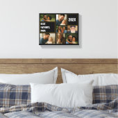 Beste Vader Ooit Foto Collage en Aangepaste Tekst Canvas Afdruk (Insitu (Slaapkamer))