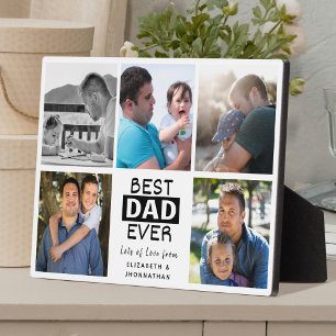 Beste vader ooit foto collage familie foto's Keeps Fotoplaat