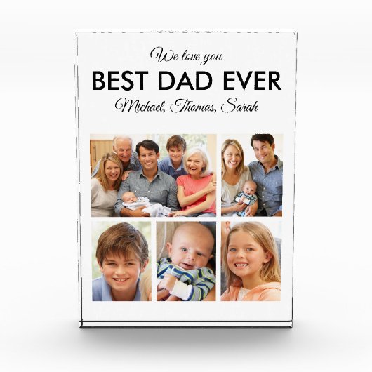 Beste vader ooit Foto Collage Fathers Day (Voorkant)