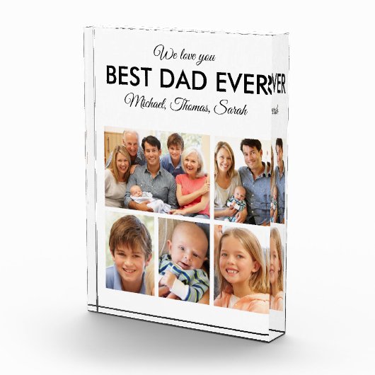 Beste vader ooit Foto Collage Fathers Day (Rechts)