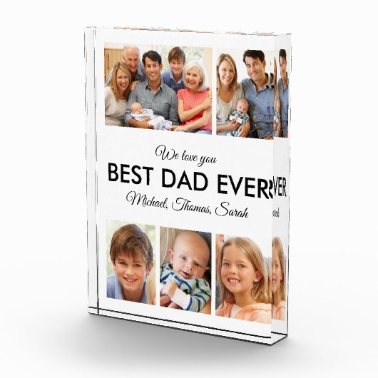 Beste vader ooit Foto Collage Fathers Day (Rechts)