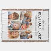 Beste vader ooit Foto Collage Fathers Day Deken (Voorkant)