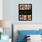 Beste vader ooit Foto Collage Fathers Day Folie Afdrukken (Insitu (Slaapkamer))