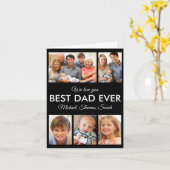 Beste vader ooit Foto Collage Fathers Day Kaart (Gele Bloem)