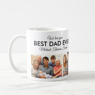 Beste vader ooit Foto Collage Fathers Day Koffiemok