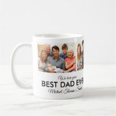 Beste vader ooit Foto Collage Fathers Day Koffiemok (Links)
