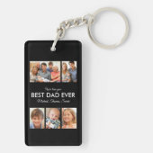Beste vader ooit Foto Collage Fathers Day Sleutelhanger (achterkant)