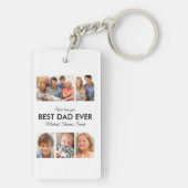 Beste vader ooit Foto Collage Fathers Day Sleutelhanger (achterkant)