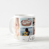 Beste vader ooit foto collage koffie Mok (Voorkant links)