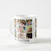Beste Vader Ooit Foto Collage Koffiemok (Voorkant links)
