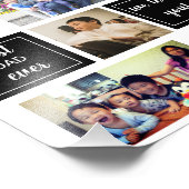 Beste vader ooit foto collage Vaderdag gift Foto Afdruk (Hoek)