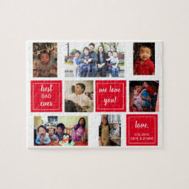 Beste vader ooit foto collage Vaderdag gift Jigs Legpuzzel