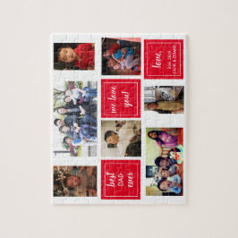 Beste vader ooit foto collage Vaderdag gift Jigs Legpuzzel