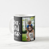 Beste vader ooit Foto Collage Vaderdag GIft Trav Koffiemok (Voorkant links)