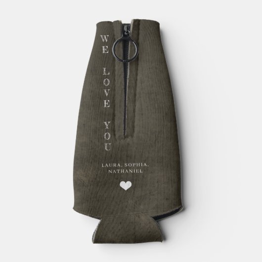 Beste vader ooit foto en sms-gepersonaliseerde vad flesjeskoeler (Achterkant)