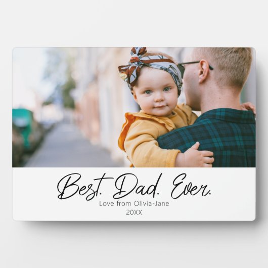 Beste vader ooit foto fotoplaat (voorkant)
