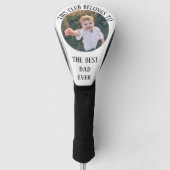 Beste vader ooit foto golfheadcover (Voorkant)