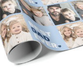 Beste vader ooit foto hart vaders dag cadeaupapier (Rol Hoek)