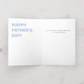 Beste vader ooit foto hart vaders dag echt folie wenskaart (Binnenlaag)