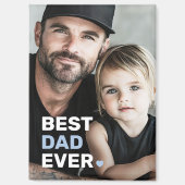 Beste vader ooit foto hart vaders dag magneet (Voorkant)