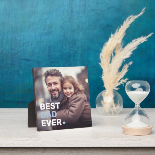 Beste vader ooit foto harten vaders dag fotoplaat (Insitu)