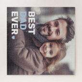 Beste vader ooit foto harten vaders dag legpuzzel (Horizontaal)