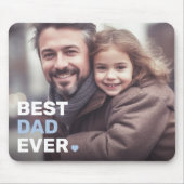Beste vader ooit foto harten vaders dag muismat (Voorkant)