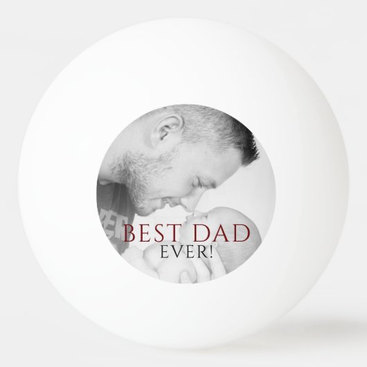 Beste vader ooit Foto Keepasa vaderdag Pingpongbal (Voorkant)