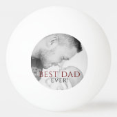Beste vader ooit Foto Keepasa vaderdag Pingpongbal (Achterkant)