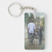 Beste vader ooit Foto Modern Sleutelhanger (Voorkant)